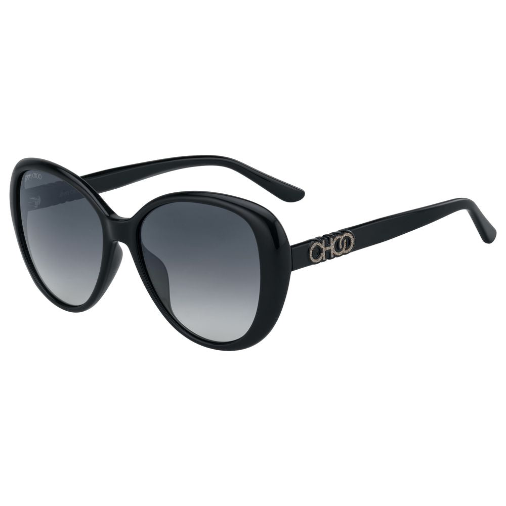 Lunettes de soleil injectées noires Jimmy Choo