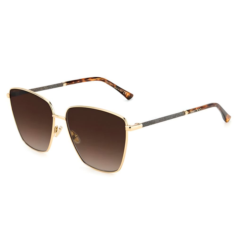 Lunettes de soleil Jimmy Choo en métal doré