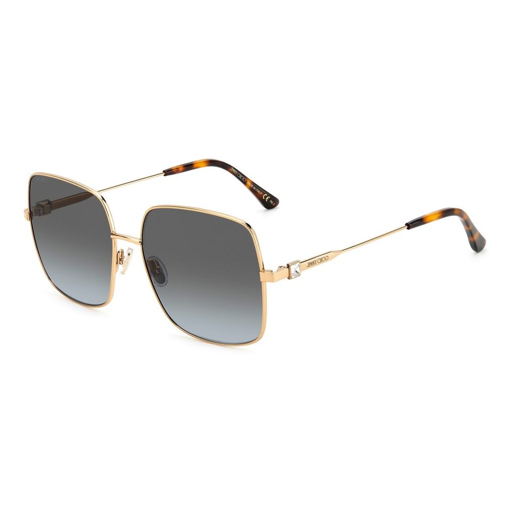 Lunettes de soleil Jimmy Choo en métal jaune