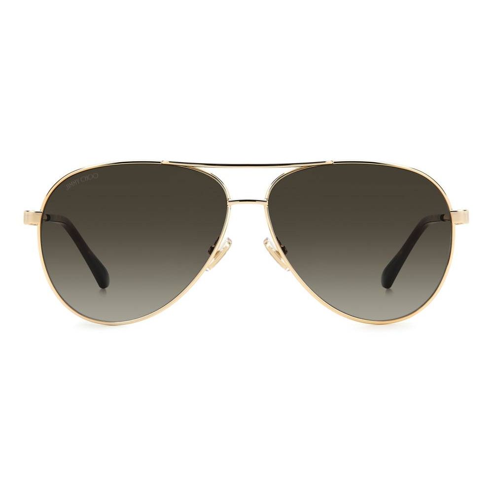 Lunettes de soleil Jimmy Choo en métal doré