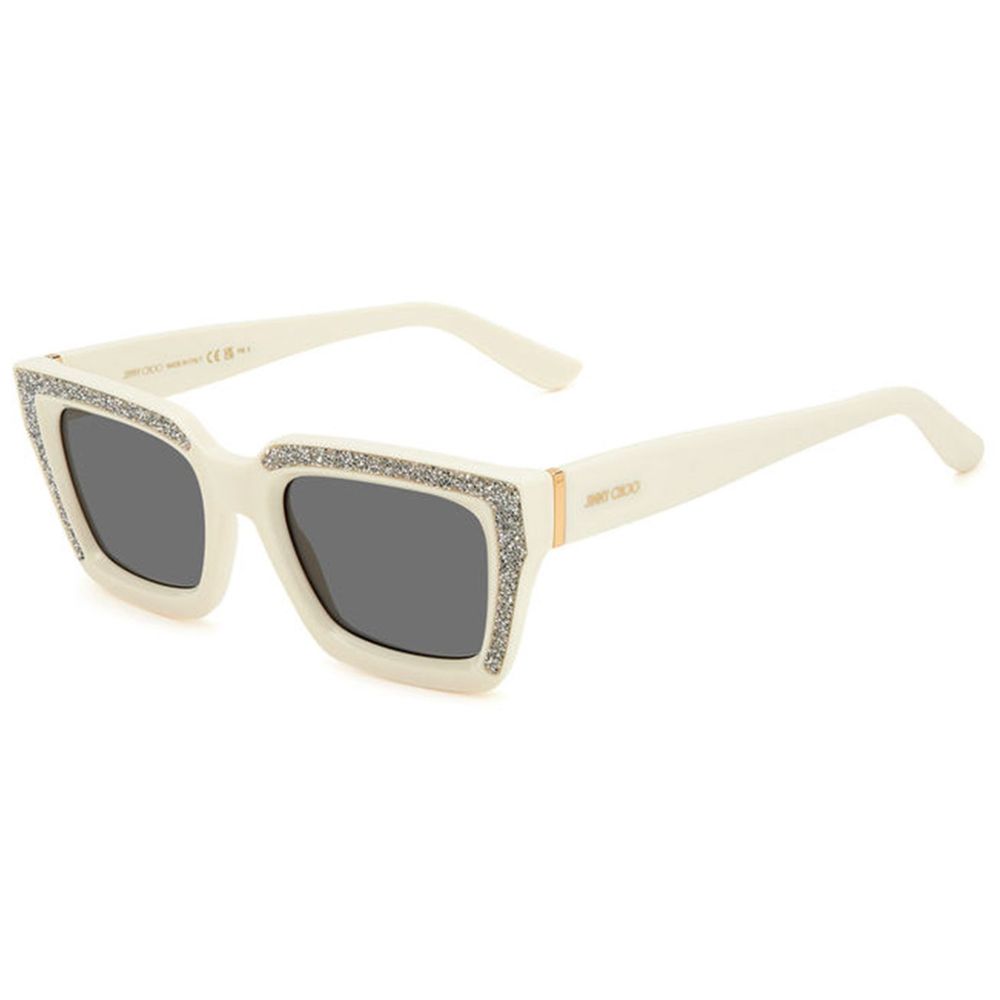 Lunettes de soleil Jimmy Choo en résine blanche