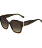 Lunettes de soleil Jimmy Choo en acétate marron
