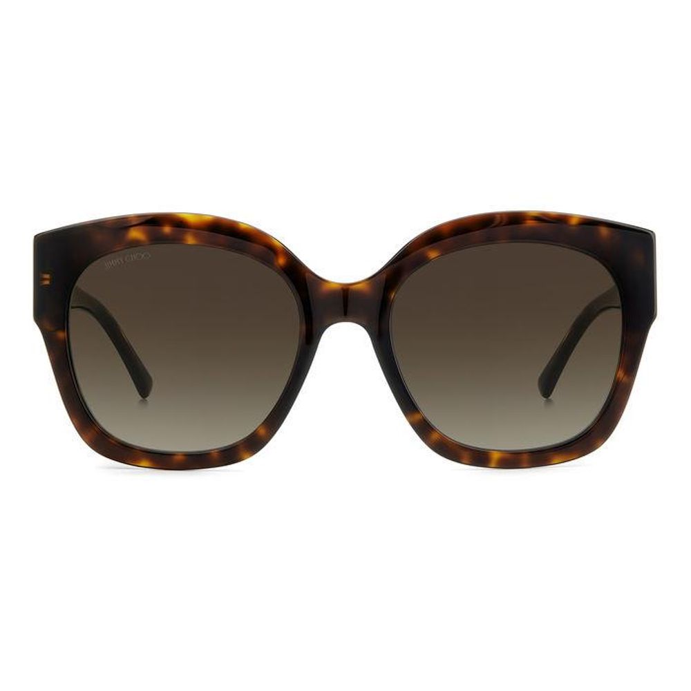 Lunettes de soleil Jimmy Choo en acétate marron