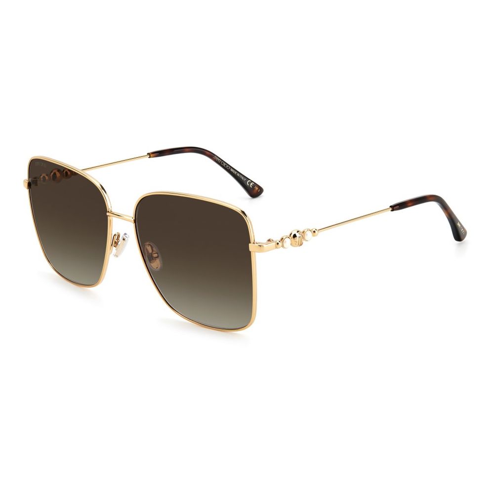 Lunettes de soleil Jimmy Choo en métal doré