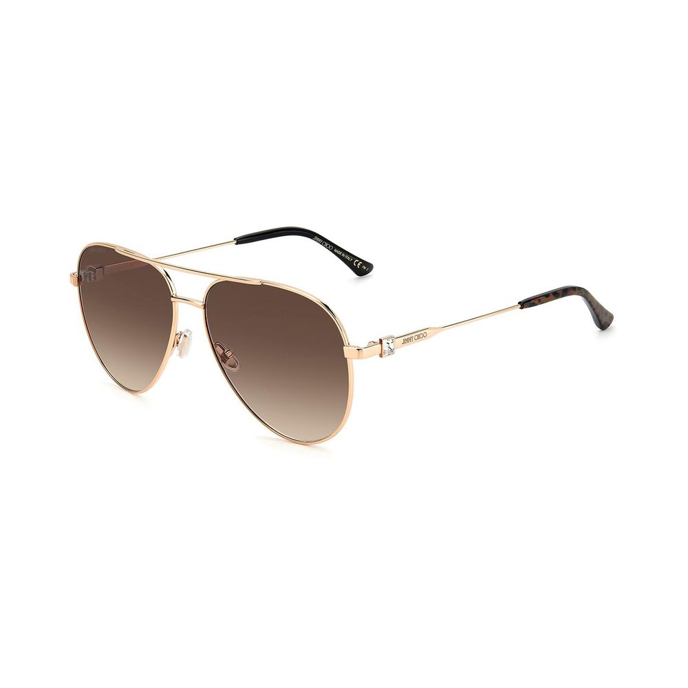 Lunettes de soleil Jimmy Choo en métal doré
