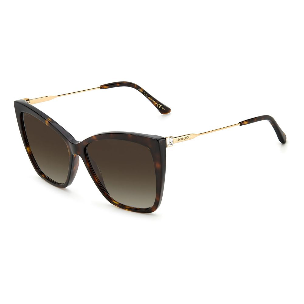 Lunettes de soleil Jimmy Choo en métal doré
