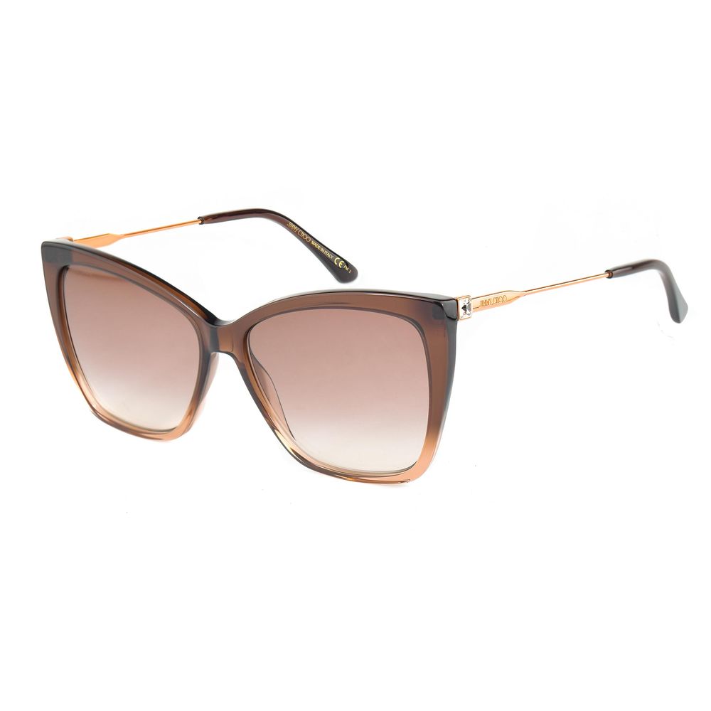 Lunettes de soleil Jimmy Choo en métal marron