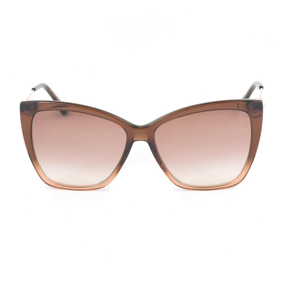 Lunettes de soleil Jimmy Choo en métal marron