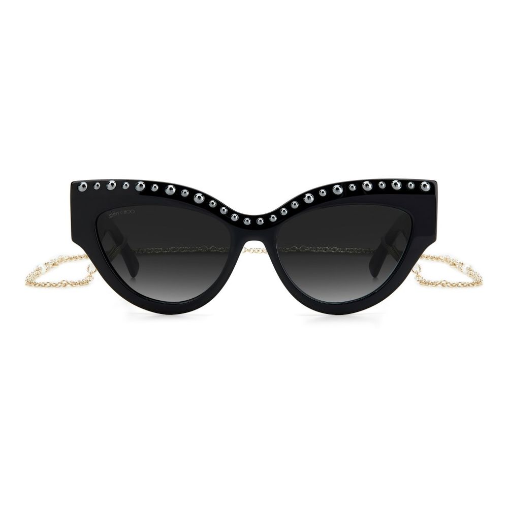 Lunettes de soleil Jimmy Choo en acétate noir