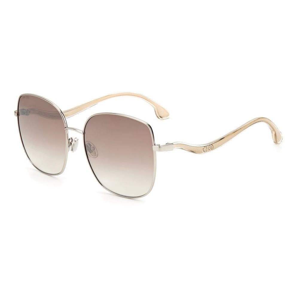 Lunettes de soleil Jimmy Choo en métal gris