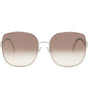 Lunettes de soleil Jimmy Choo en métal gris