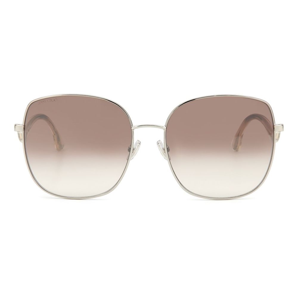 Lunettes de soleil Jimmy Choo en métal gris