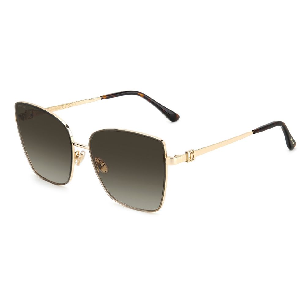 Lunettes de soleil Jimmy Choo en métal doré