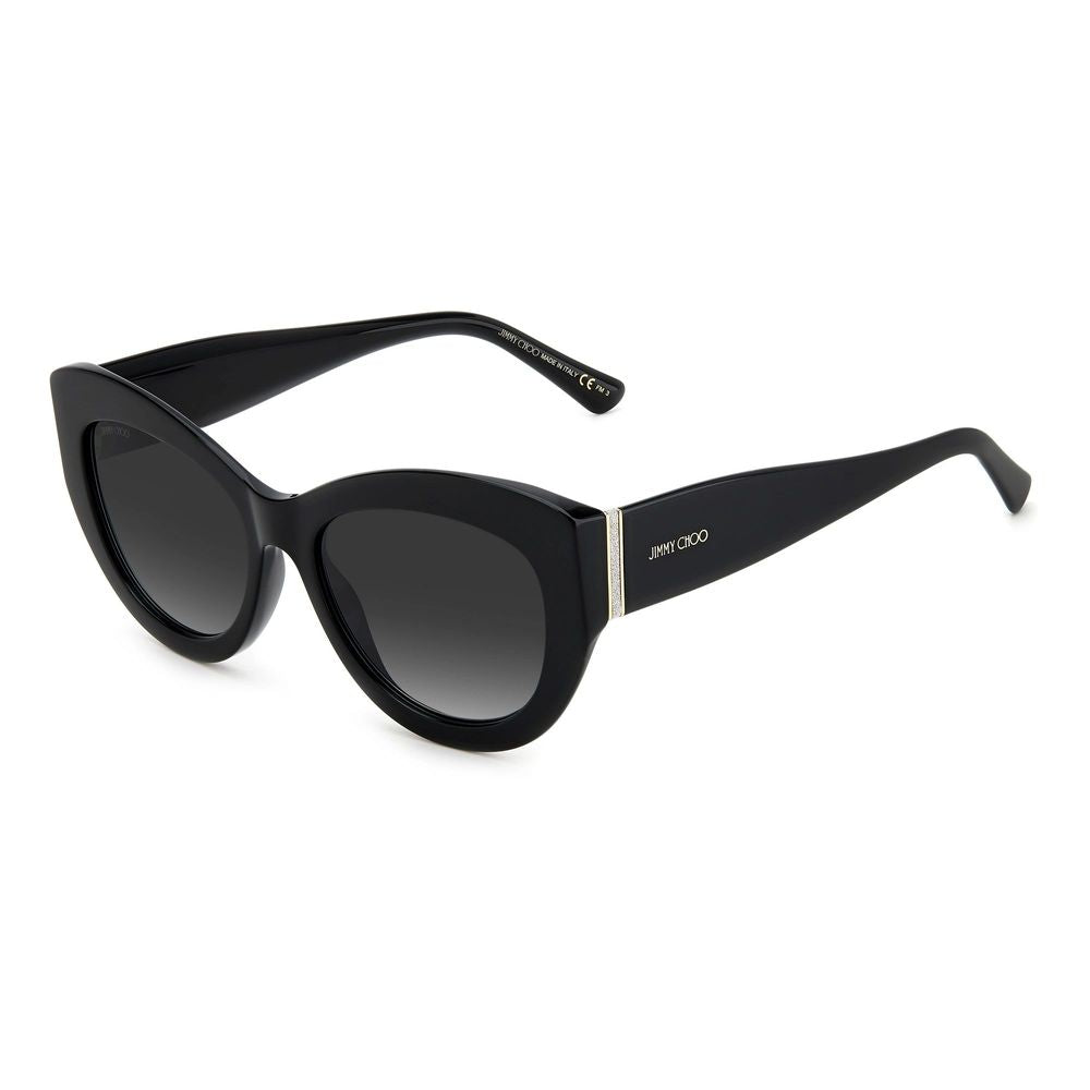 Lunettes de soleil Jimmy Choo en acétate noir