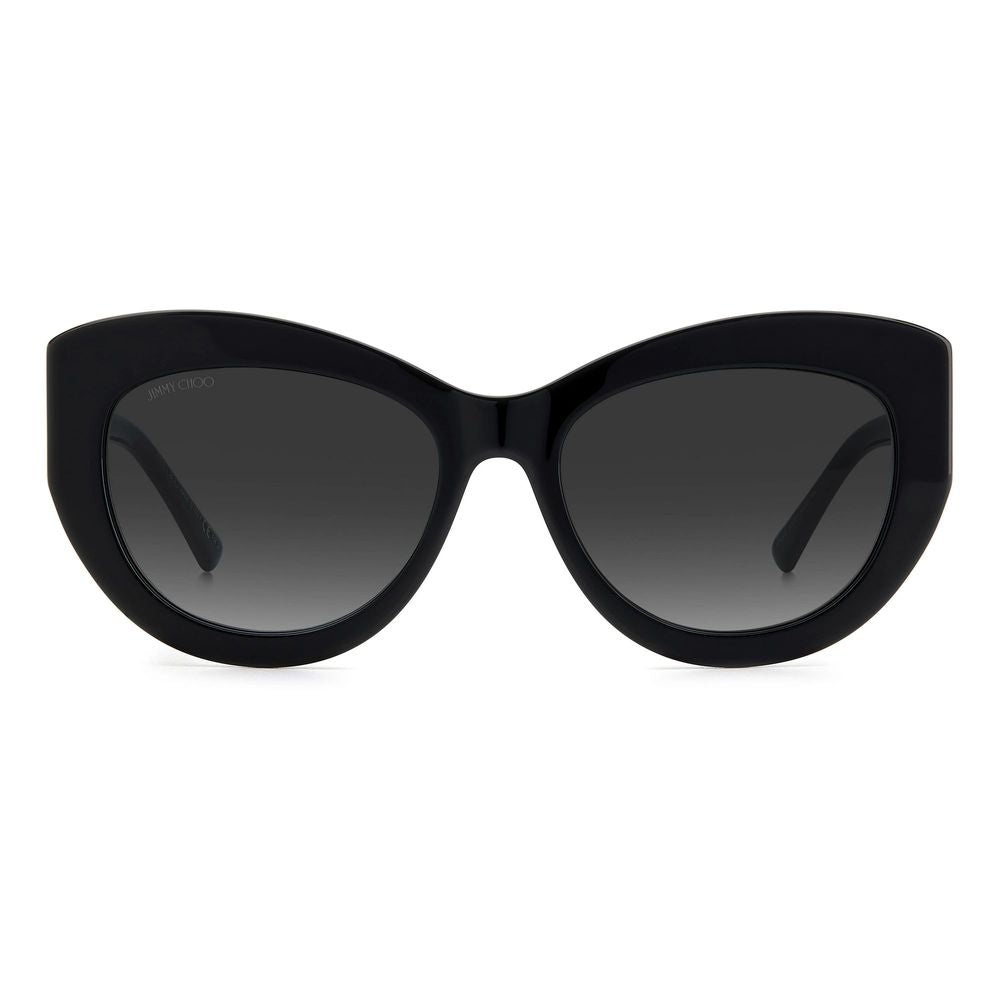 Lunettes de soleil Jimmy Choo en acétate noir