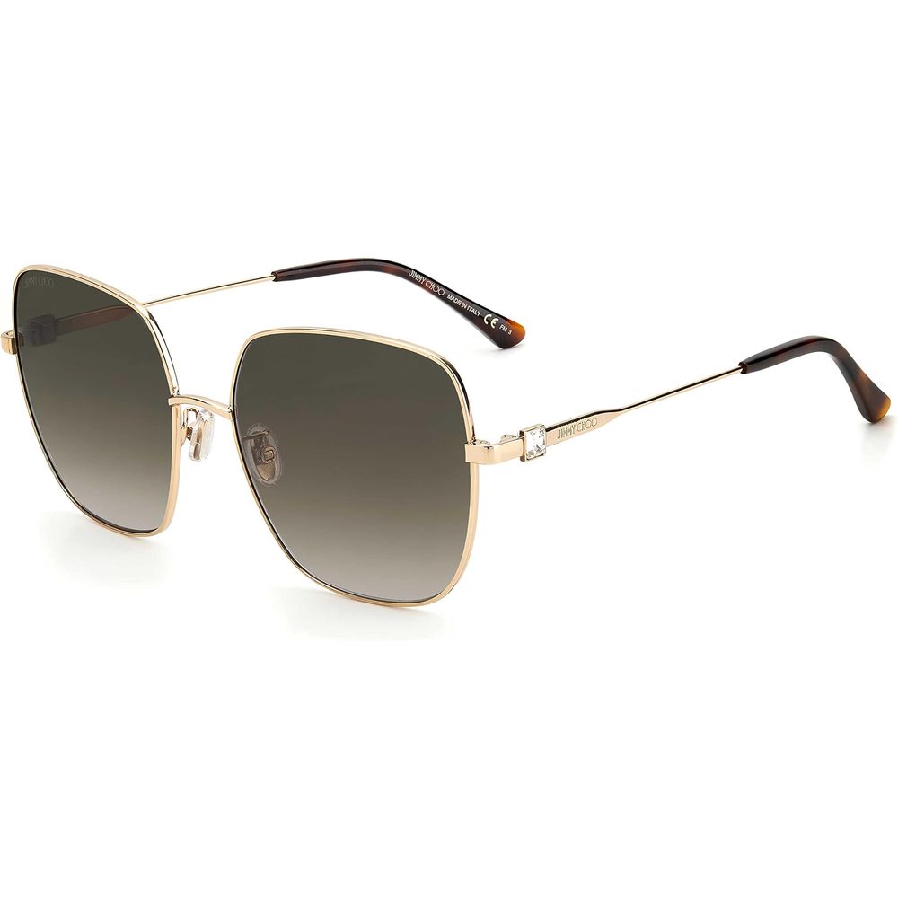 Lunettes de soleil Jimmy Choo en métal doré