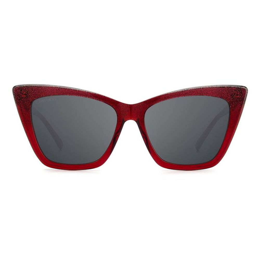 Lunettes de soleil Jimmy Choo en acétate rouge