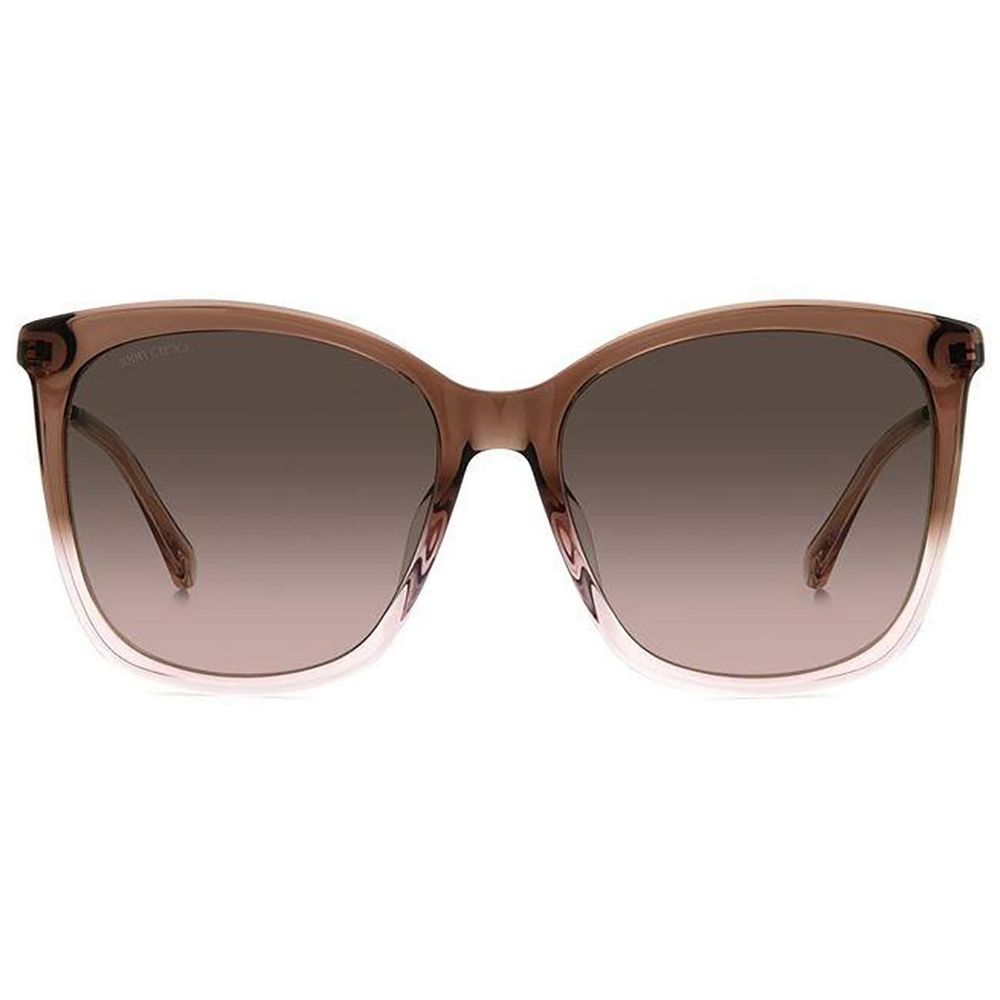 Lunettes de soleil Jimmy Choo en acétate marron
