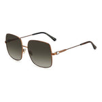 Lunettes de soleil Jimmy Choo en métal marron