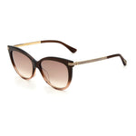 Lunettes de soleil Jimmy Choo en acétate marron