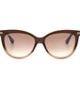 Lunettes de soleil Jimmy Choo en acétate marron