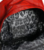Dolce & Gabbana Red Patent Leather Logo Plaque Backpack Bag