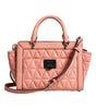 Michael Kors Peach Quilted Leather Logo Crossbody VIVIANNE Messenger Bag