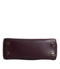 Michael Kors Purple Leather Logo Plaque Crossbody MINDY Satchel Bag