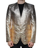 Dolce & Gabbana Gold Jacquard Single Breasted Dress Blazer