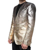 Dolce & Gabbana Gold Jacquard Single Breasted Dress Blazer