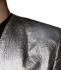 Dolce & Gabbana Gold Jacquard Single Breasted Dress Blazer