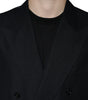 Blazer croisé en lin noir Dolce & Gabbana