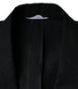 Blazer croisé en lin noir Dolce & Gabbana
