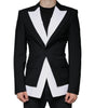 Blazer simple boutonnage noir et blanc Dolce & Gabbana