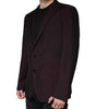 Blazer simple boutonnage en laine bordeaux Dolce & Gabbana