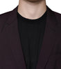 Blazer simple boutonnage en laine bordeaux Dolce & Gabbana