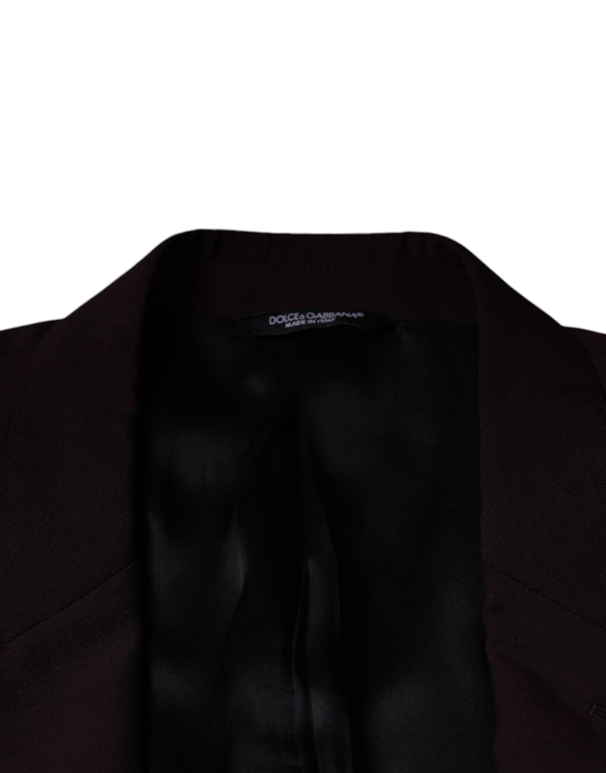 Blazer simple boutonnage en laine bordeaux Dolce & Gabbana