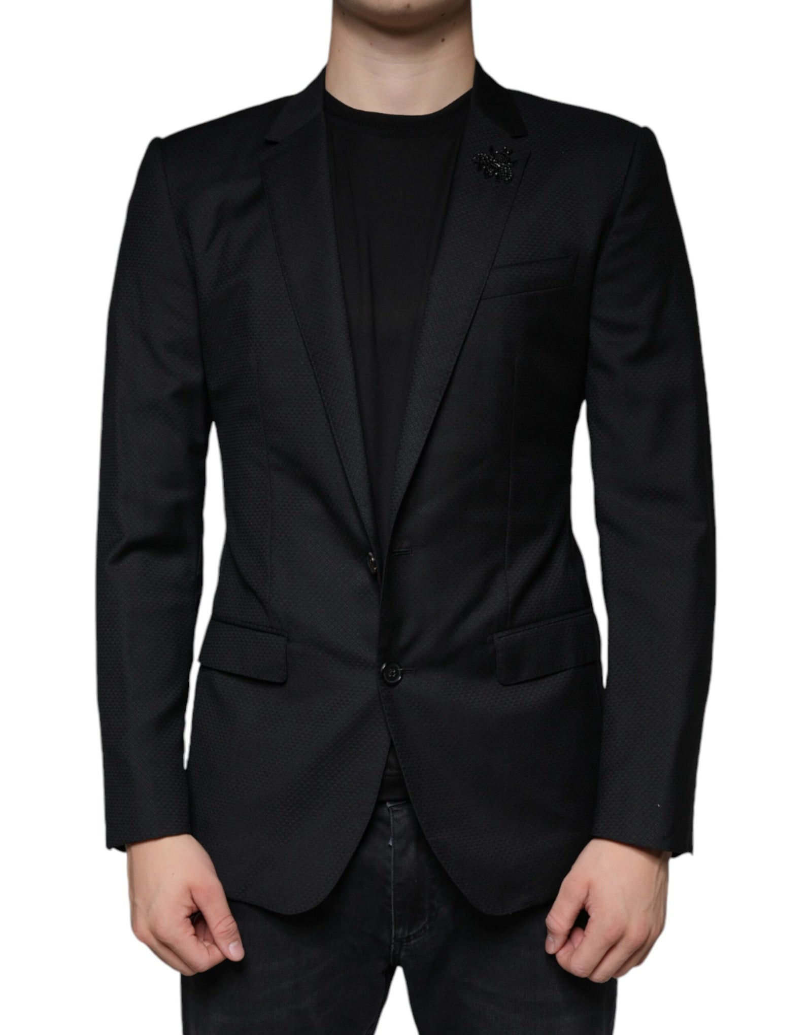 Blazer simple boutonnage Dolce & Gabbana noir MARTINI Bee