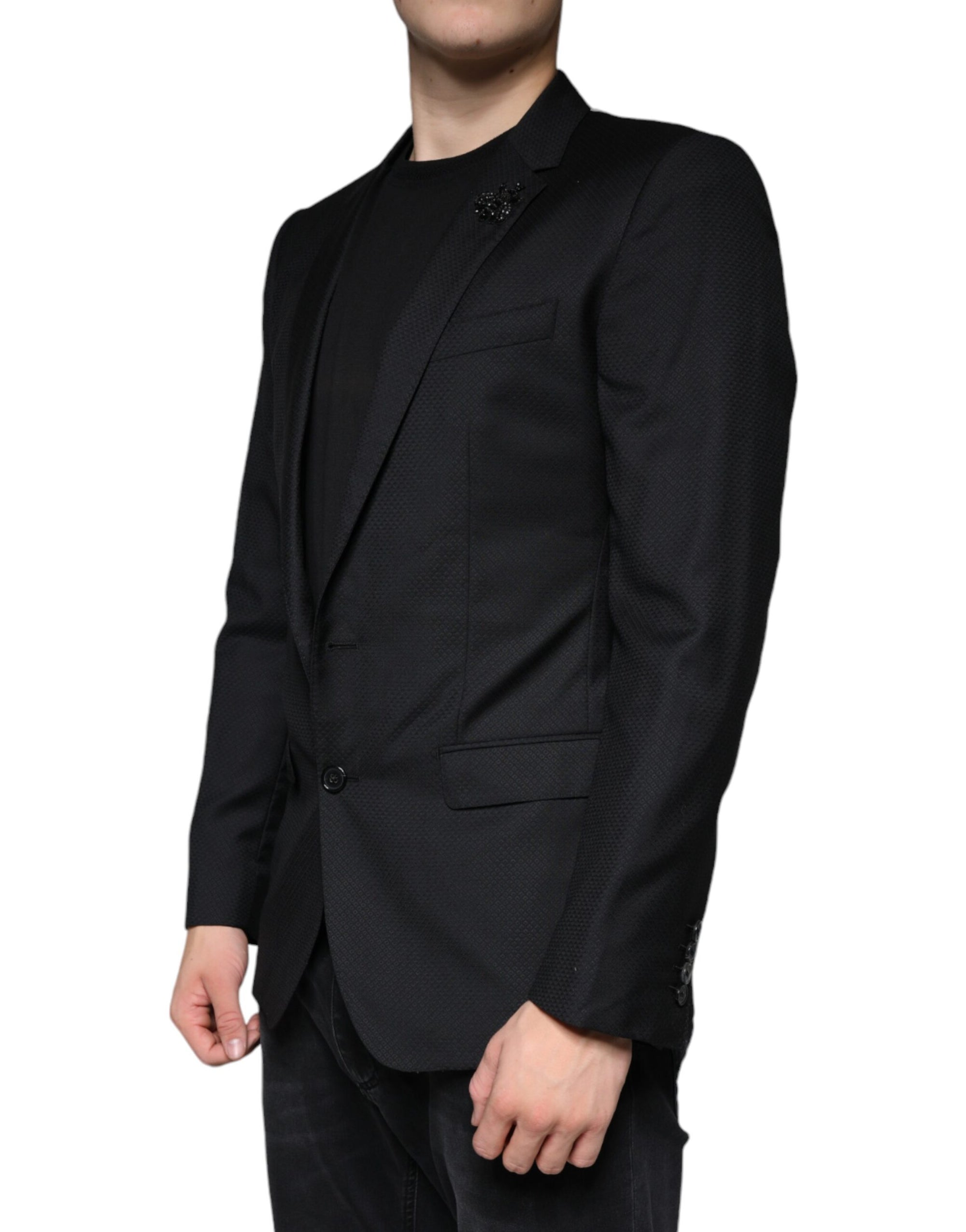 Blazer simple boutonnage Dolce & Gabbana noir MARTINI Bee