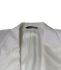 Blazer simple boutonnage en laine blanc cassé Dolce & Gabbana