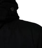 Dolce & Gabbana Black Hooded Parka Cotton Trench Coat Jacket