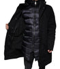 Dolce & Gabbana Black Hooded Parka Cotton Trench Coat Jacket