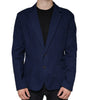 Blazer-manteau simple boutonnage bleu Dolce & Gabbana
