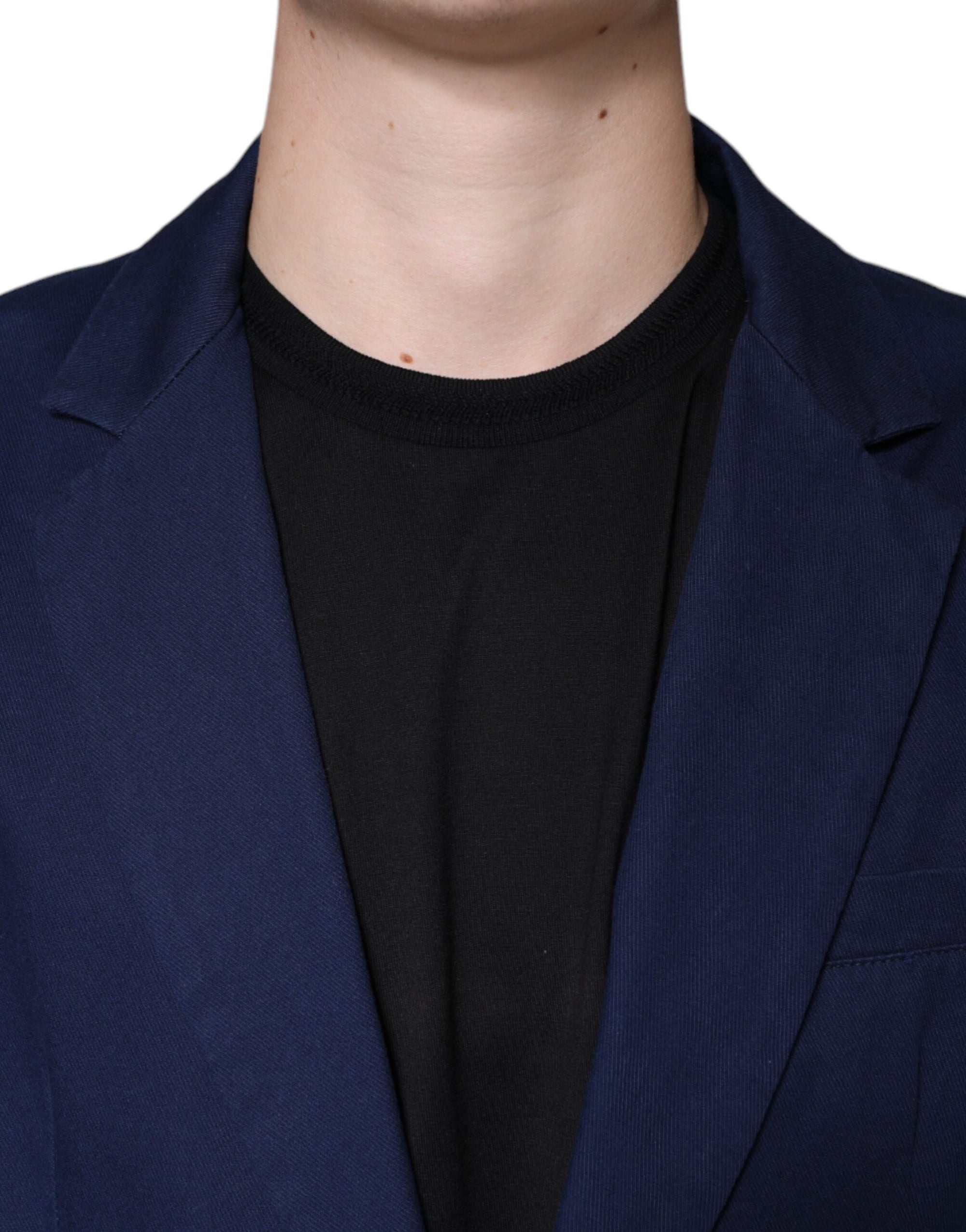 Blazer-manteau simple boutonnage bleu Dolce & Gabbana