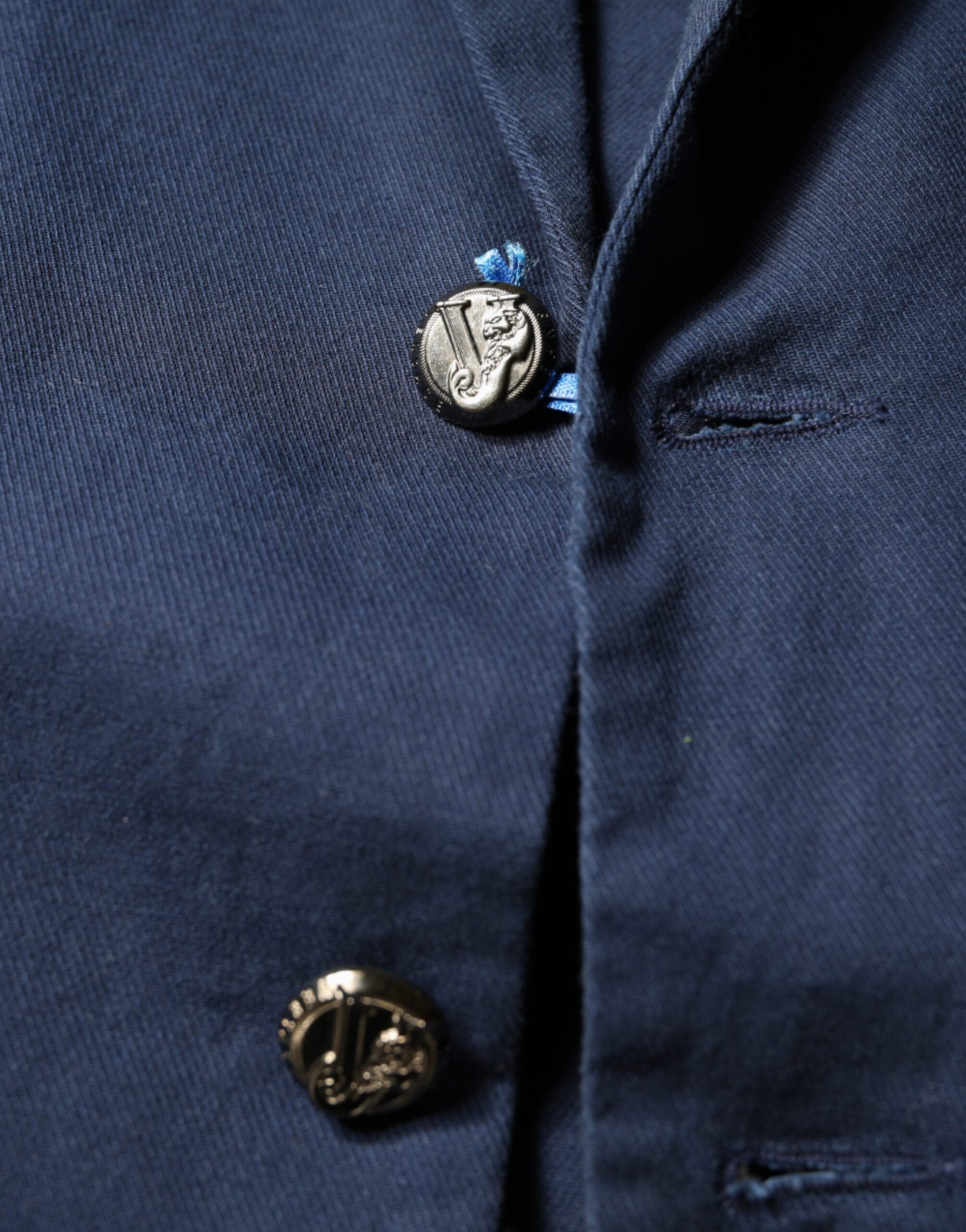 Blazer-manteau simple boutonnage bleu Dolce & Gabbana