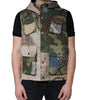 Dolce & Gabbana Multicolor Patchwork Hooded Vest Jacket