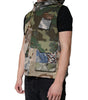 Dolce & Gabbana Multicolor Patchwork Hooded Vest Jacket