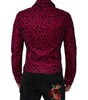 Dolce & Gabbana Fuchsia Leopard Button Down Collared Jacket