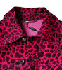 Dolce & Gabbana Fuchsia Leopard Button Down Collared Jacket