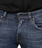 Dolce & Gabbana Dark Blue Washed Cotton Skinny Denim Jeans